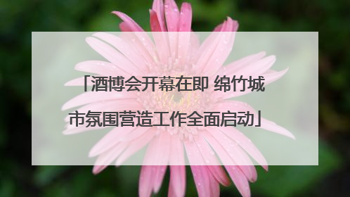 酒博会开幕在即 绵竹城市氛围营造工作全面启动