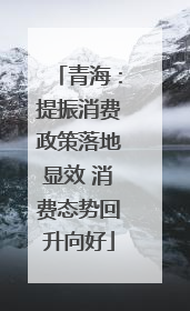 青海：提振消费政策落地显效 消费态势回升向好