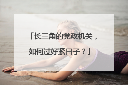 长三角的党政机关，如何过好紧日子？
