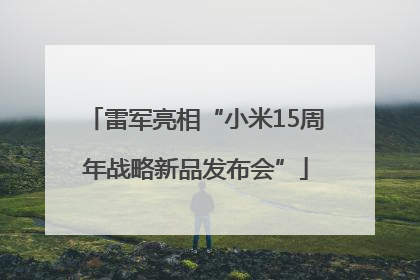 雷军亮相“小米15周年战略新品发布会”