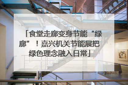 食堂走廊变身节能“绿廊”！嘉兴机关节能展把绿色理念融入日常