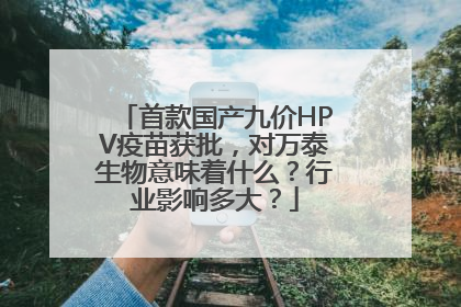 首款国产九价HPV疫苗获批，对万泰生物意味着什么？行业影响多大？
