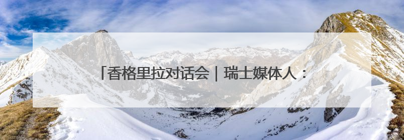 香格里拉对话会｜瑞士媒体人：美国施压盟友“极不理性” 欧洲国家无意与中国“脱钩断链”