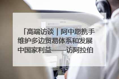 高端访谈｜阿中愿携手维护多边贸易体系和发展中国家利益——访阿拉伯议会议长亚马希