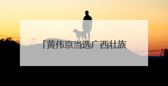 黄伟京当选广西壮族自治区总工会主席