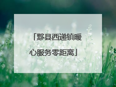 黟县西递镇暖心服务零距离