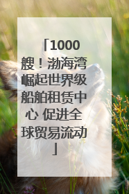1000艘！渤海湾崛起世界级船舶租赁中心 促进全球贸易流动