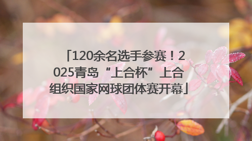 120余名选手参赛！2025青岛“上合杯”上合组织国家网球团体赛开幕