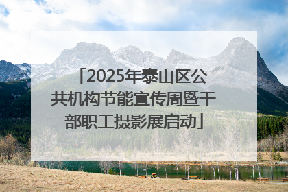 2025年泰山区公共机构节能宣传周暨干部职工摄影展启动