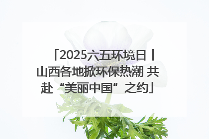 2025六五环境日丨山西各地掀环保热潮 共赴“美丽中国”之约