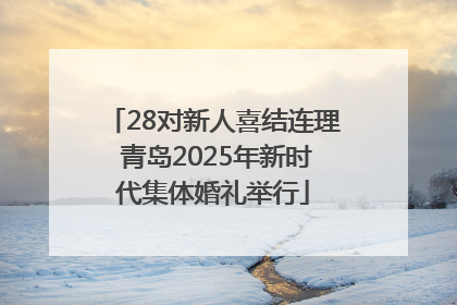 28对新人喜结连理 青岛2025年新时代集体婚礼举行