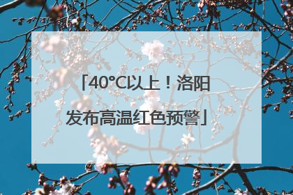 40°C以上！洛阳发布高温红色预警