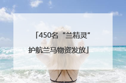 450名“兰精灵”护航兰马物资发放