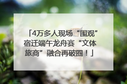4万多人现场“围观” 宿迁端午龙舟赛“文体旅商”融合再破圈！