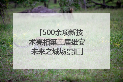 500余项新技术亮相第二届雄安未来之城场景汇