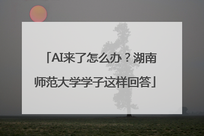 AI来了怎么办？湖南师范大学学子这样回答